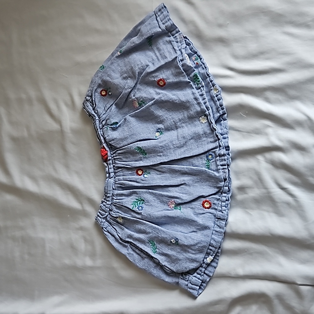 Mini Boden Blue Cotton Skirt Size 5T